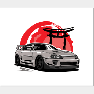 New Toyota Supra a80 Apparel art Posters and Art